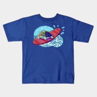 Surfing Turtle Kids T-Shirt